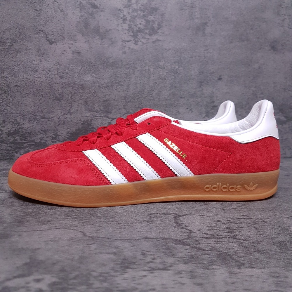 ADIDAS Gazelle Indoor Casual Shoes Mens‎ Size 11 Red White H06261